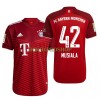 Original Fußballtrikot FC Bayern München Jamal Musiala 42 Heimtrikot 2021-22 Für Herren